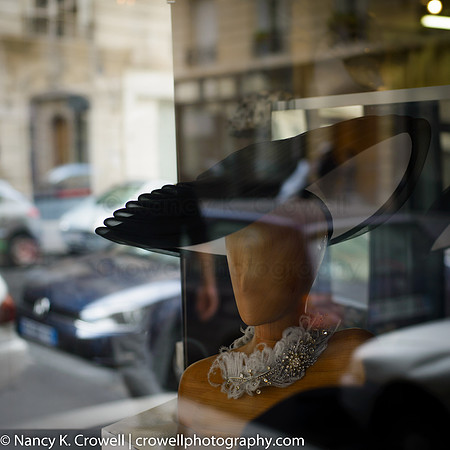 window shopping in Paris hat