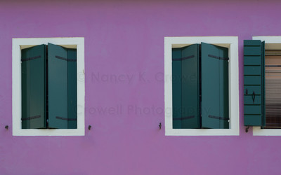 Purple House, Green Shutters