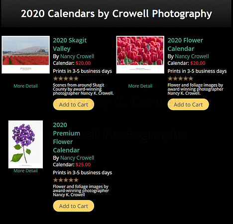 2020 Calendars